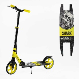 Самокат двоколісний "Best Scooter" SH-10865 (4) "SHARK", з ручним гальмом, затискач керма, колеса PU - 20 см, 1 амортизатор