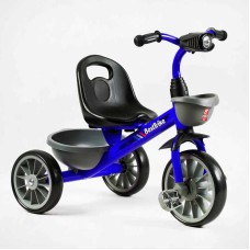Велосипед 3-х колісний BS-12530 "Best Trike" колеса EVA переднє 12", заднє 10", сталева рама, фара з музикою та світлом, 1 пісня українською та 2 англійською, 2 кошики, в коробці