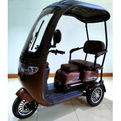 Електричний трицикл Corso Handy HD-73711 800W, 72V/20Ah, з дахом та вітровим склом, до 35 км/год, 3-місний