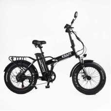 Електровелосипед Corso «Kraft» 20" дюймів KR-42117 (1) рама сталева, двигун 500W, акум. 48V15Ah, Shimano 7 швидкостей, зібраний на 75, у коробці