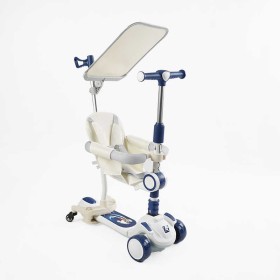 Самокат 5в1 "Skyper" FJ-59060 (4) колеса PU125х40мм зі світлом, укр озвучування та підсвічування платформи,с ДОП. КОЛЕСАМИ, захисний бампер
