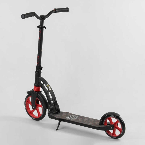 Самокат двухколесный "Best Scooter" 61711 (2) колеса PU, d переднего колеса - 230мм, d заднего колеса - 180мм, 1 амортизатор, в коробке