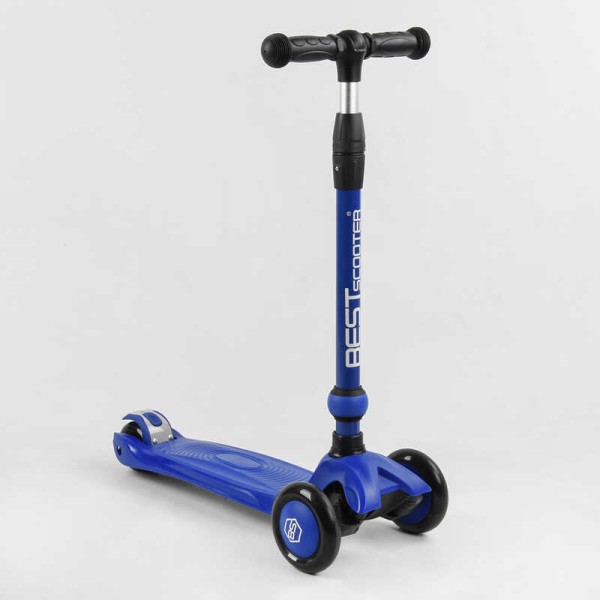Самокат-велобег 3в1 трехколесный BS-27018 (4) Best Scooter, 3 колеса PU со светом, сидение, амортизаторы, родительская ручка
