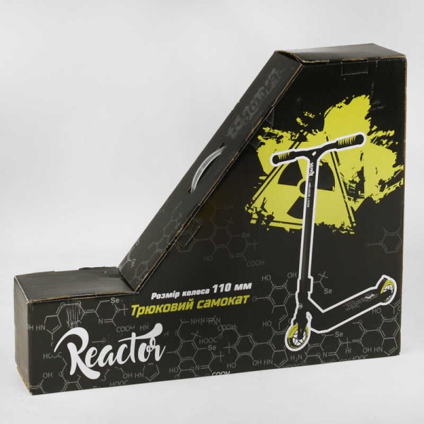 Самокат трюковий RC-11108 Best Scooter (4) Reactor HIC-система, ПЕГИ, алюмінієвий диск та дека, колеса PU, d=110 мм, ширина керма 55 см