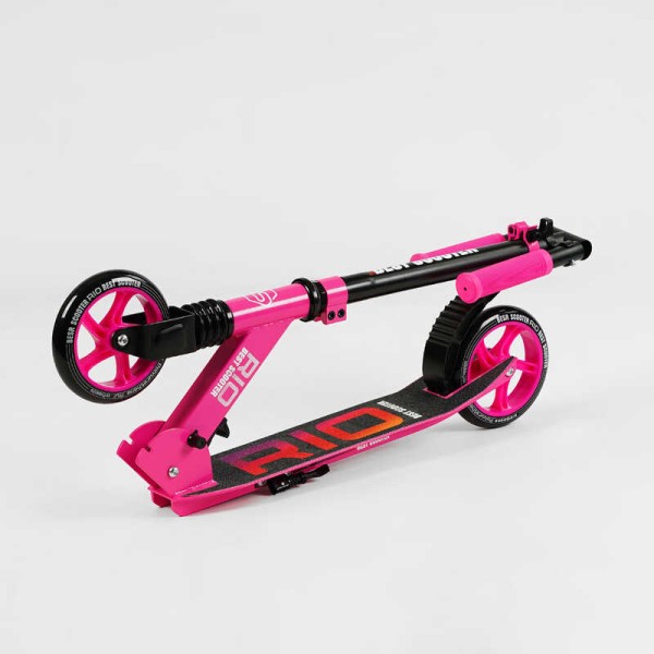 Самокат двухколесный "Best Scooter" R - 21071 (4) колеса PU 145мм, передний амортизатор, алюминиевый тормоз, в коробке