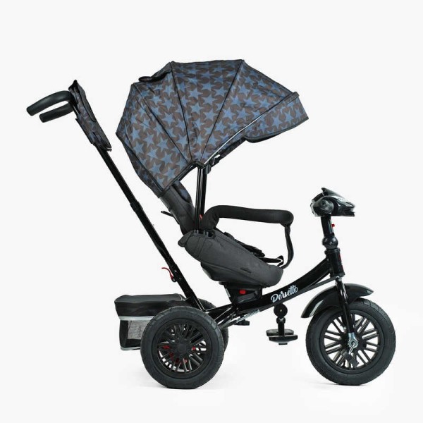 Велосипед 3-х кол. 8066/107-10 BestTrike "Perfetto" поворотне сидіння, колеса гумові надувні, кошик, фара музична, USB, Bluetooth, в коробці