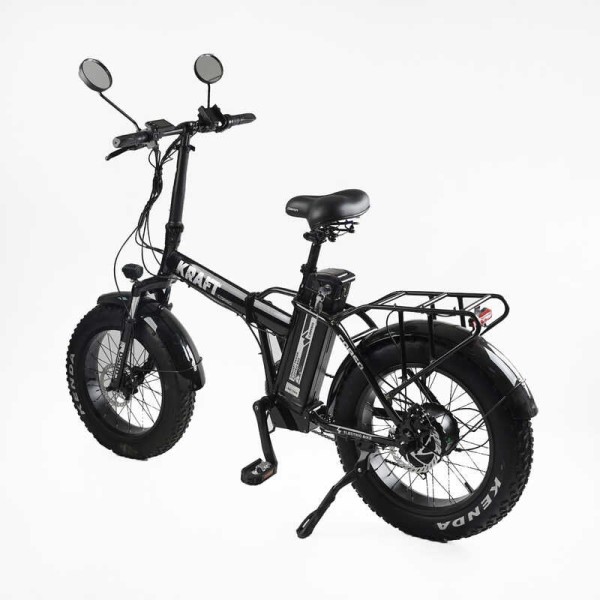 Електровелосипед Corso «Kraft» 20" дюймів KR-42117 (1) рама сталева, двигун 500W, акум. 48V15Ah, Shimano 7 швидкостей, зібраний на 75, у коробці