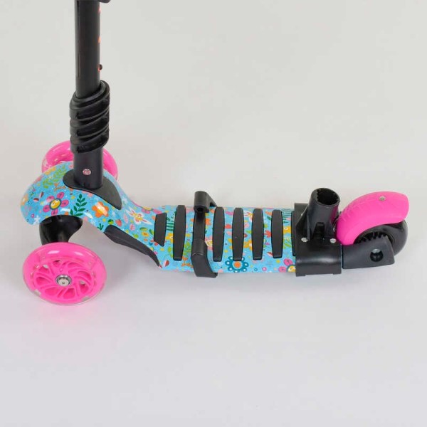 Самокат 5в1 26901 Best Scooter, АБСТРАКЦІЯ, PU колеса, ПІДСВІЧУВАННЯ КОЛІС, в коробці