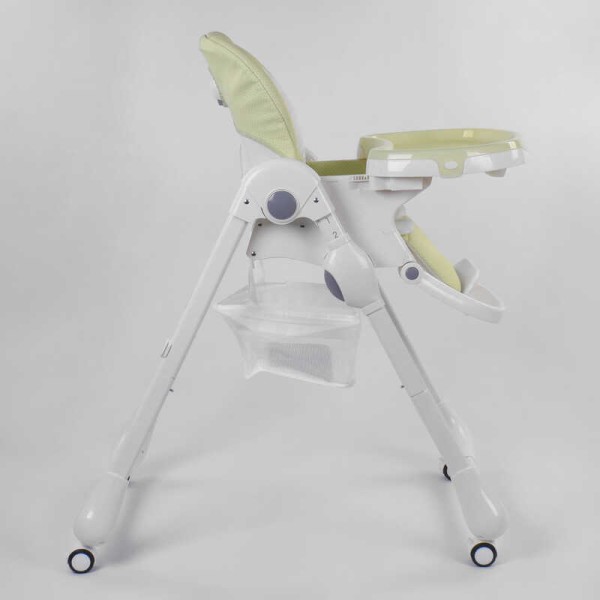 Стульчик для кормления Toti W-56077 (1) мягкий PU, мягкий вкладыш, 4 колеса, съемный столик, в коробке