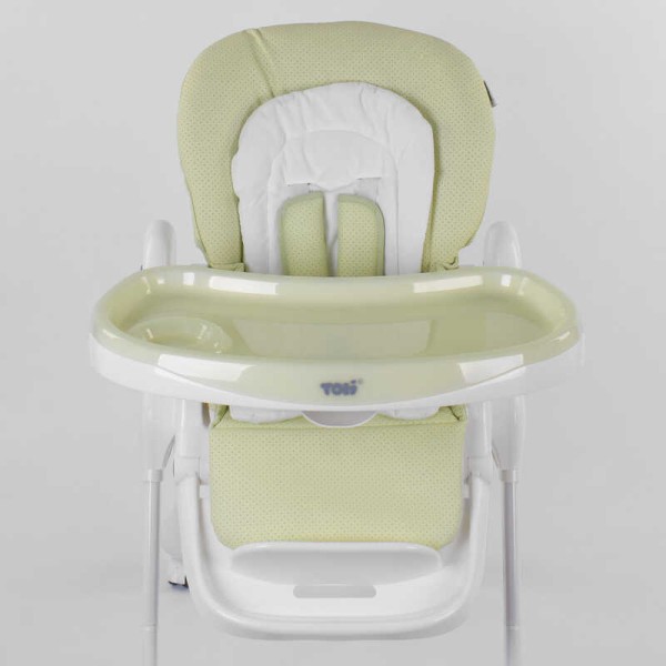 Стульчик для кормления Toti W-56077 (1) мягкий PU, мягкий вкладыш, 4 колеса, съемный столик, в коробке
