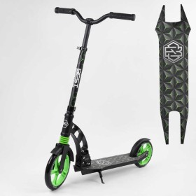Самокат двухколесный "Best Scooter" 62798 (2) колеса PU, d переднего колеса - 230мм, d заднего колеса - 180мм, 1 амортизатор передний, в коробке