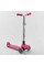 Самокат триколісний Y-00211 (4) Best Scooter, РОЖЕВИЙ, складане алюмінієве кермо, 4 колеса PU зі світлом, d = 12 см