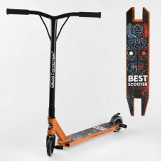 Самокат трюкових Best Scooter 18378 HIC-система, Пегі, алюмінієвий диск і дека, колеса PU d-110мм, ширина керма - 52 см, висота - 83 см, в коробці
