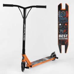 Самокат трюкових Best Scooter 18378 HIC-система, Пегі, алюмінієвий диск і дека, колеса PU d-110мм, ширина керма - 52 см, висота - 83 см, в коробці