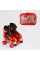 Ролики 5490-XS розмір 27-30 (6) колір ЧЕРВОНИЙ, колеса PVC, устілка 14.5-16 см, d колес – 4,5 см, в сумці
