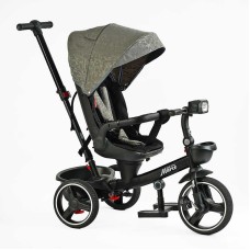 Велосипед 9155/318-82 BestTrike "Marco" поворотне сидіння, складне кермо, колеса з прогумованим PU, кошик, телескопічна ручка, фара музична