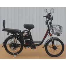 Електровелосипед Corso «Shadow» 22" дюймів SH-9038-7 / 9083-7 (1) ЧОРНО-ЧЕРВОНИЙ, рама сталева, двигун 500W, акумулятор 48V20AH, корзина, у коробці