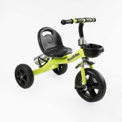 Велосипед 3-х колісний BS-11823 "Best Trike" сталева рама, колеса EVA, переднє d=10", заднє d=8", кошик, бутилочка, в коробці