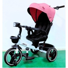 Велосипед 9155/345-62 BestTrike "Marco" поворотне сидіння, складне кермо, колеса з прогумованим PU, кошик, телескопічна ручка, фара музична