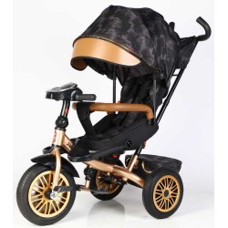 Велосипед 3-х кол. 8066/380-29 BestTrike "Perfetto" поворотне сидіння, колеса гумові безкамерні, кошик, фара музична, USB, Bluetooth, в коробці