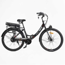 Електровелосипед Corso «VOLT BIKE» 26" дюймів TB-50082 (1) рама сталева, двигун 350W, акум. 36V10Ah, одношвидкісний, БЕЗ КОРЗИНИ, у коробці