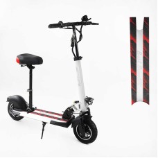 Електричний самокат BS-10650 Best Scooter з сидінням (1) двигун 800W, акумулятор літієвий 48V13Ah, колеса надувні 10’’, в коробці