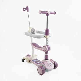 Самокат 5в1 "Skyper" GH-31692 (4) колеса PU125х40мм зі світлом, укр озвучування та підсвічування платформи,с ДОП. КОЛЕСАМИ, захисний бампер