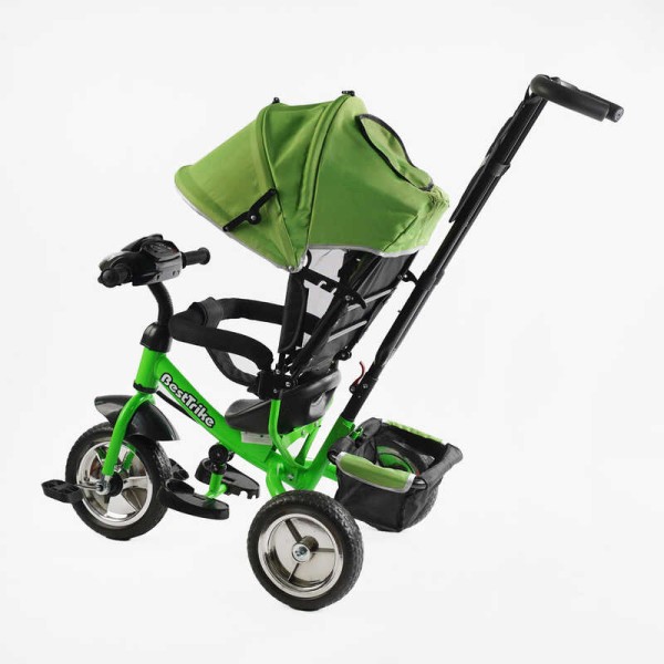 Велосипед 3-х колісний 69-067 Best Trike (1) КОЛЕСО ПІНА, d=25см переднє, d=20см задні, фара музична, USB, Bluetooth