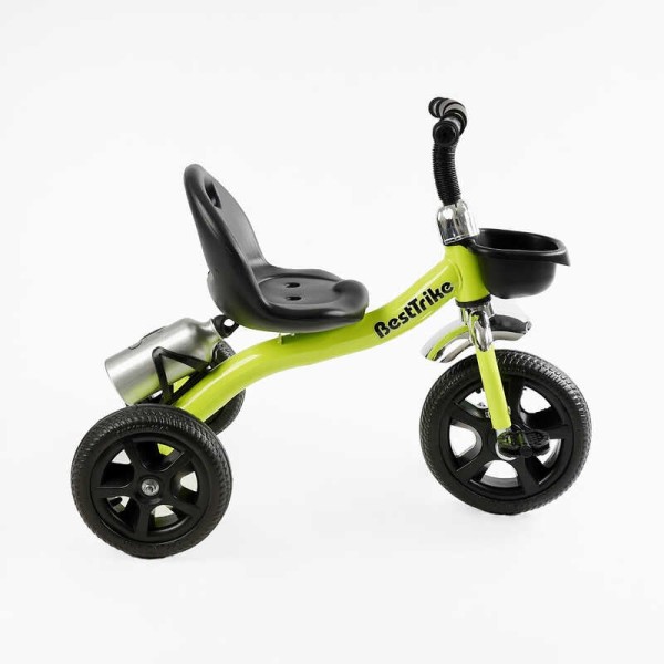 Велосипед 3-х колісний BS-11823 "Best Trike" сталева рама, колеса EVA, переднє d=10", заднє d=8", кошик, бутилочка, в коробці