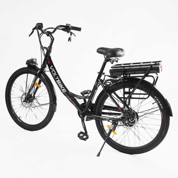 Електровелосипед Corso «VOLT BIKE» 26" дюймів TB-50082 (1) рама сталева, двигун 350W, акум. 36V10Ah, одношвидкісний, БЕЗ КОРЗИНИ, у коробці