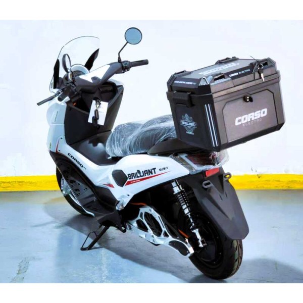 Электроскутер Corso Brilliant BR-634180 2000W 72V/32Ah, 70 км/ч, 80 км запас хода, задний ход, антибукс