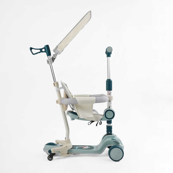 Самокат 5в1 "Skyper" FJ-93078 (4) колеса PU125х40мм зі світлом, укр озвучування та підсвічування платформи,с ДОП. КОЛЕСАМИ, захисний бампер