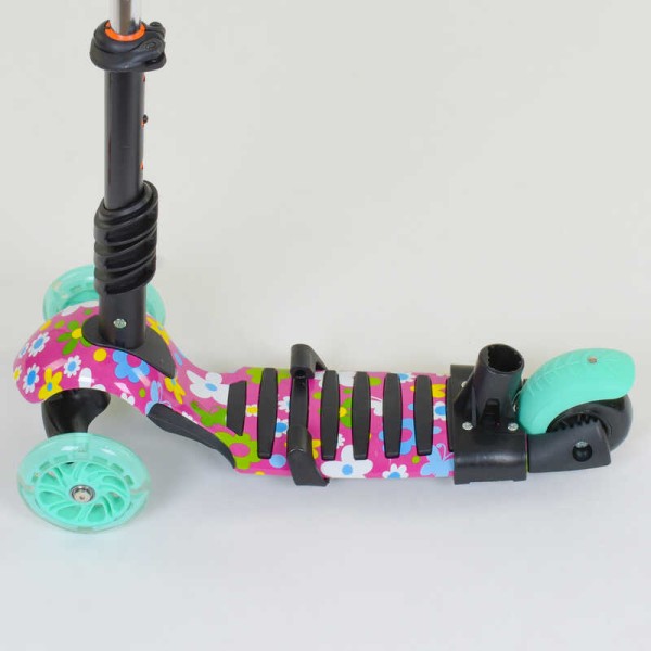 Самокат 5в1 43702 Best Scooter, АБСТРАКЦІЯ, PU колеса, ПІДСВІТКА КОЛІС, в коробці