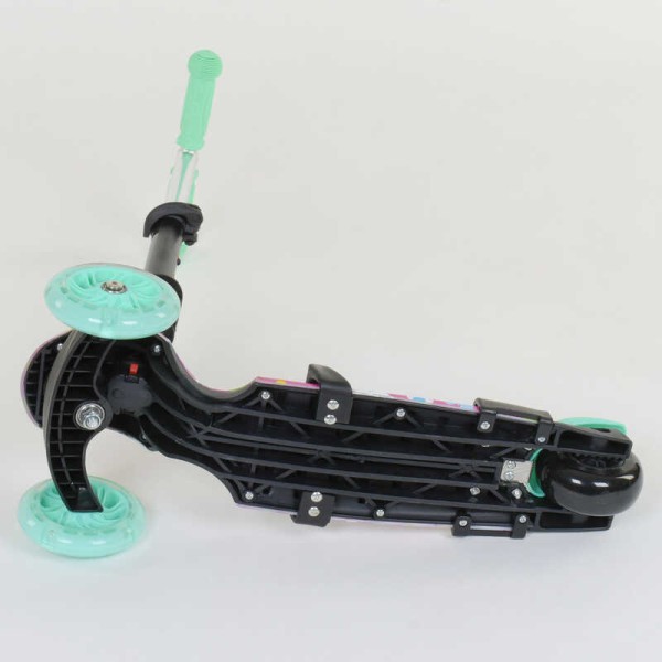 Самокат 5в1 43702 Best Scooter, АБСТРАКЦІЯ, PU колеса, ПІДСВІТКА КОЛІС, в коробці