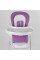 Стульчик для кормления Toti W-62005 (1) мягкий PU, мягкий вкладыш, 4 колеса, съемный столик, в коробке