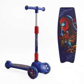 Самокат трехколесный 47359 Best Scooter (1) СВЕТ КОЛЕС И ДИСКОВ, складной руль, передние колёса PU 120х35мм, задние колеса PU 80х48мм