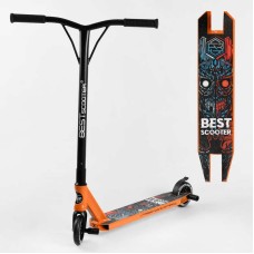 Самокат трюкових Best Scooter 18378 HIC-система, Пегі, алюмінієвий диск і дека, колеса PU d-110мм, ширина керма - 52 см, висота - 83 см, в коробці