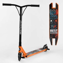Самокат трюкових Best Scooter 18378 HIC-система, Пегі, алюмінієвий диск і дека, колеса PU d-110мм, ширина керма - 52 см, висота - 83 см, в коробці