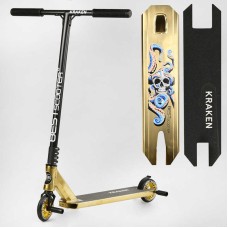Самокат трюковий KR-93091 Best Scooter (4) Kraken HIC-система, ПЕГИ, алюмінієвий диск та дека, АНОДОВАНИЙ, колеса PU 110 мм, ширина керма 58 см
