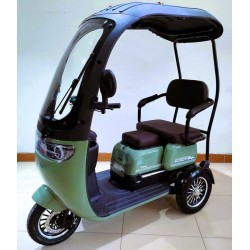 Електричний трицикл Corso Handy HD-81274 800W, 72V/20Ah, з дахом та вітровим склом, до 35 км/год, 3-місний