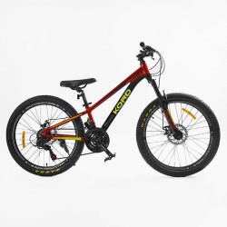 Велоcипед Спортивний Corso Kord 24" дюймів KD-74012