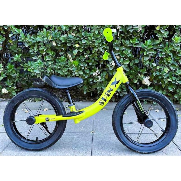 Велобіг "CORSO Spin-X" PX-605-82 сталева рама, колесо 14", надувні колеса, підніжка, підставка для ніг, дзвіночок