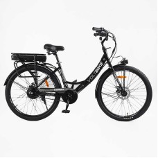 Електровелосипед Corso «VOLT BIKE» 26" дюймів TB-60174 (1) рама сталева, двигун 350W, акум. 36V10Ah, одношвидкісний, БЕЗ КОРЗИНИ, у коробці