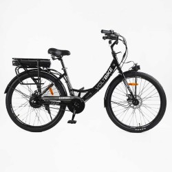 Електровелосипед Corso «VOLT BIKE» 26" дюймів TB-60174 (1) рама сталева, двигун 350W, акум. 36V10Ah, одношвидкісний, БЕЗ КОРЗИНИ, у коробці