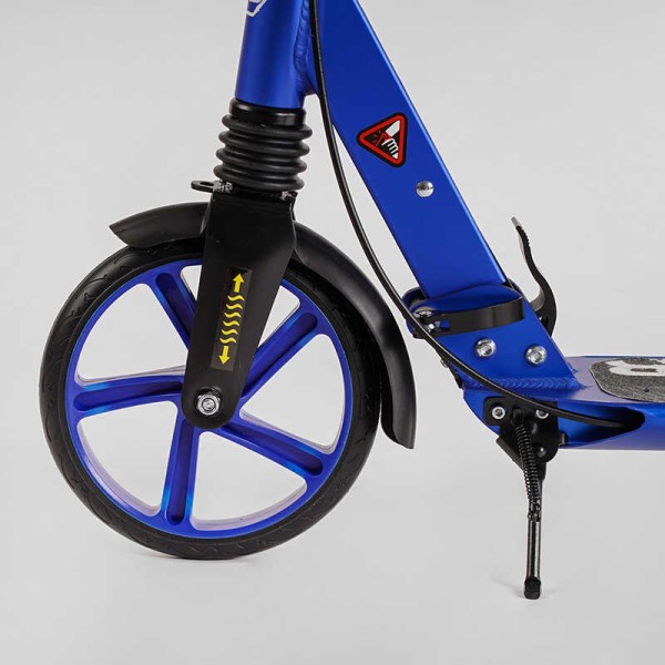 Самокат алюмінієвий Best Scooter BS-72725 (4) "Factor", ручне дискове гальмо, діаметр PU коліс - 200мм, 2 амортизатори, підсклянник