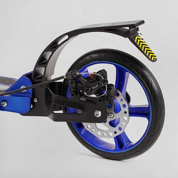 Самокат алюмінієвий Best Scooter BS-72725 (4) "Factor", ручне дискове гальмо, діаметр PU коліс - 200мм, 2 амортизатори, підсклянник