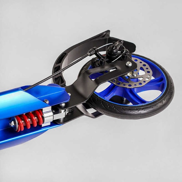 Самокат алюмінієвий Best Scooter BS-72725 (4) "Factor", ручне дискове гальмо, діаметр PU коліс - 200мм, 2 амортизатори, підсклянник
