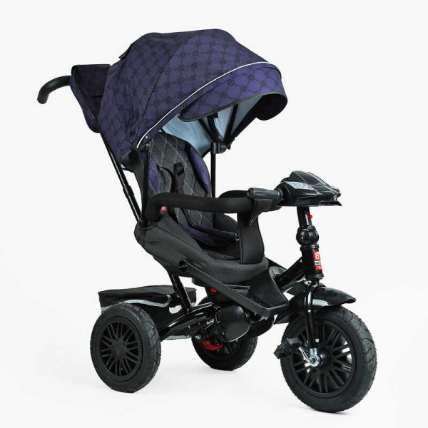 Велосипед 3-х кол. 8066/511-36 BestTrike "Perfetto" поворотне сидіння, колеса гумові надувні, кошик, фара музична, USB, Bluetooth, в коробці