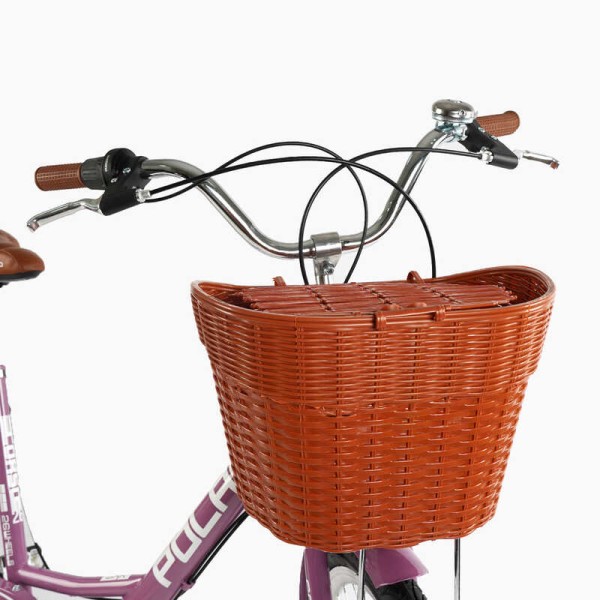 Велосипед міський Corso Polaris 26" PS-91606 + КОШИК сталева рама 16.5", Shimano 7 швидкостей, корзина, багажник