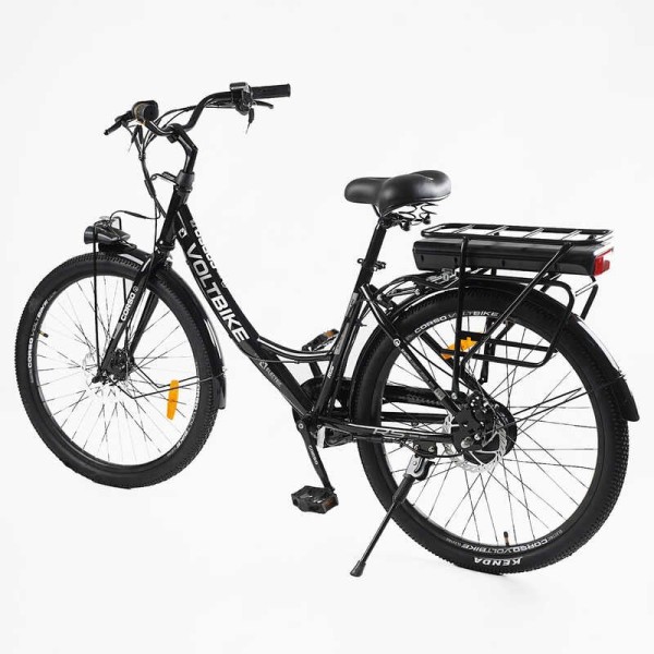 Електровелосипед Corso «VOLT BIKE» 26" дюймів TB-60174 (1) рама сталева, двигун 350W, акум. 36V10Ah, одношвидкісний, БЕЗ КОРЗИНИ, у коробці